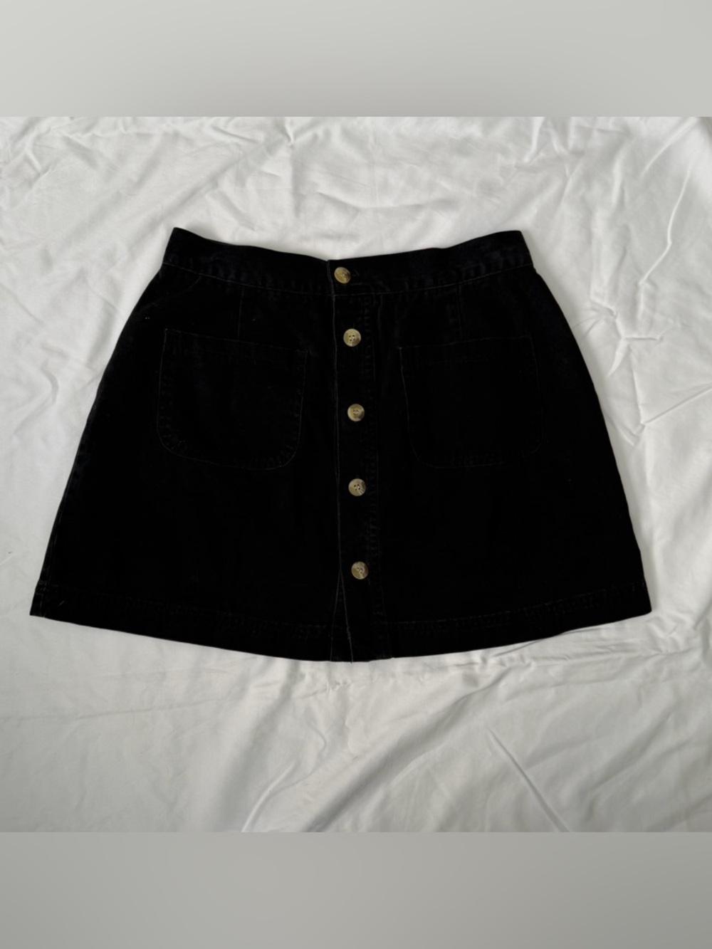 Vintage 90’s Y2K Front Button Mini Skirt - 28” / size 6